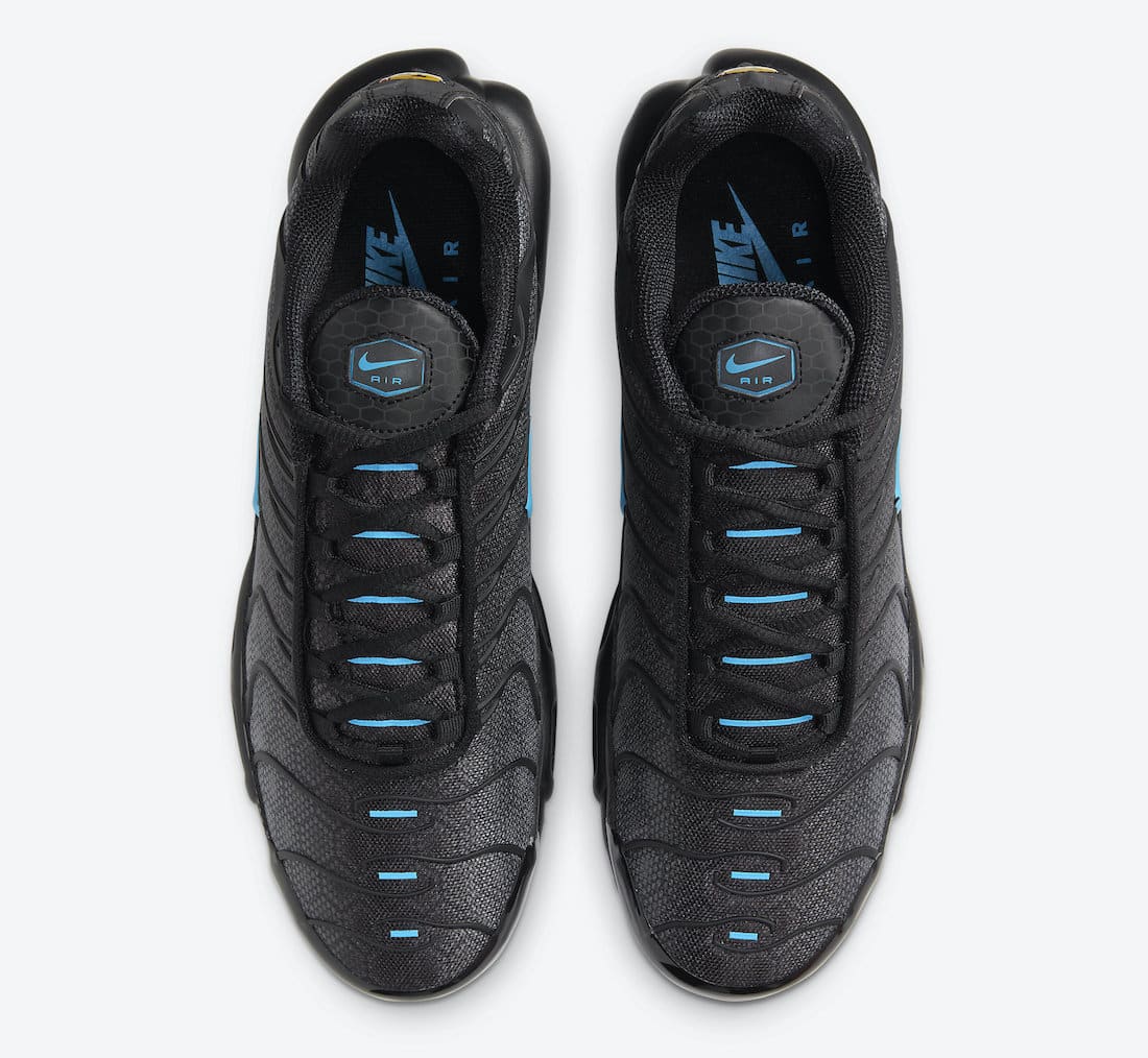 Pánské černé tenisky Nike Air Max Plus Black Hex Black Grey Laser Blue DC1935-001 nízké sportovní boty a obuv Nike