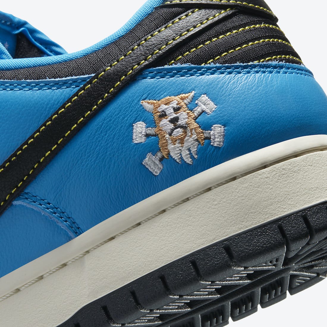 Pánské modré tenisky Instant Skateboards x Nike SB Dunk Low Blue Hero/Pale Ivory/Black CZ5128-400 skate kožené boty a obuv Nike