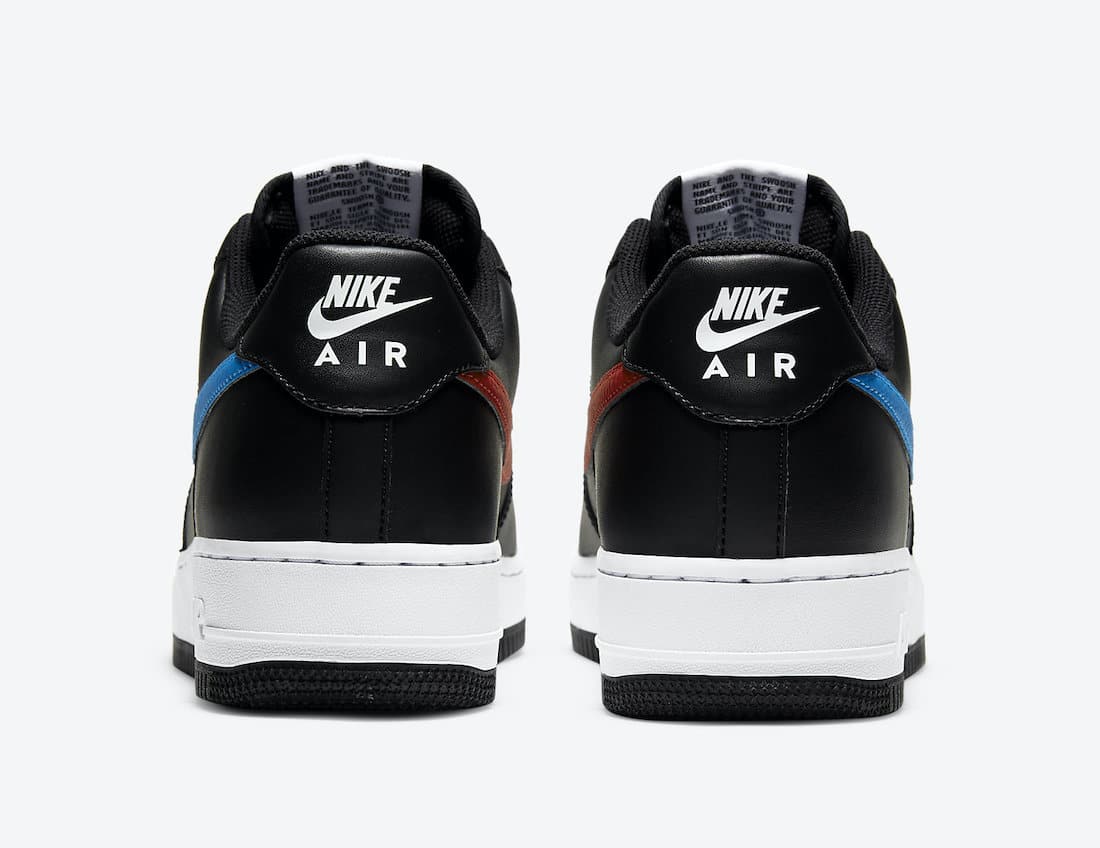 Pánské černé tenisky Nike Air Force 1 Low Black/University Red-Photo Blue-Black CT2816-001 kožené nízké boty a obuv Nike AF1