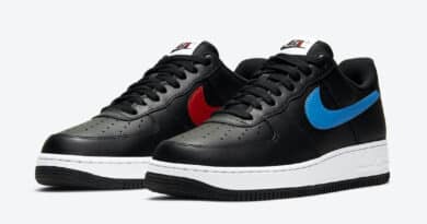 Pánské černé tenisky Nike Air Force 1 Low Black/University Red-Photo Blue-Black CT2816-001 kožené nízké boty a obuv Nike AF1