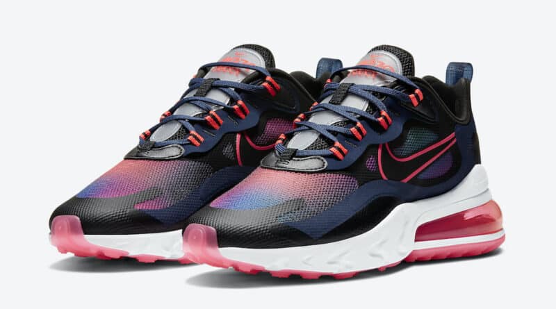 Dámské barevné tenisky Nike Air Max 270 React SE Midnight Navy/Flash Crimson-Hyper Pink-Black CK6929-400 sportovní boty a obuv Nike