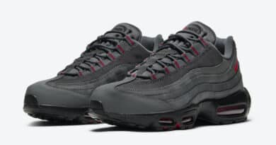 Pánské šedé tenisky Nike Air Max 95 Black Grey University Red DC4115-002 nízké sportovní boty a obuv Nike