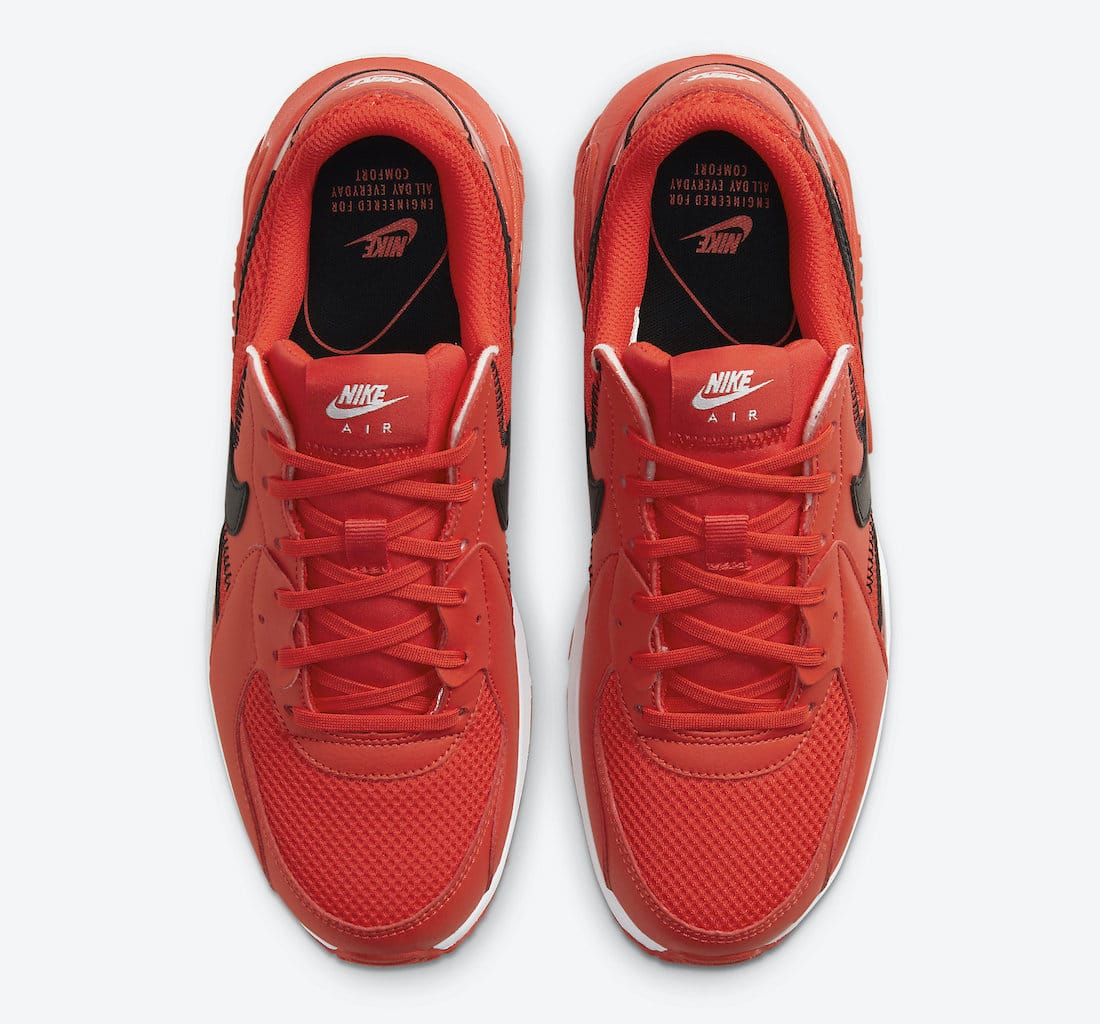 Pánské červené tenisky Nike Air Max Excee White Black University Red DC2341-600 sportovní nízké boty a obuv Nike