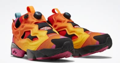 Pánské oranžové tenisky a boty Chromat x Reebok Instapump Fury Solar Orange/Alert Yellow-Black FZ3432 nízké botasky a obuv Reebok