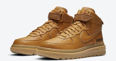 Pánské hnědé tenisky Nike Air Force 1 Gore-Tex Boot Wheat Flax/Flax-Wheat-Gum Light Brown CT2815-200 vysoké kožené boty a obuv Nike AF1