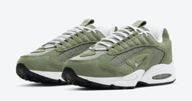 Pánské zelené tenisky a boty Nike Air Max Triax LE White Black Green Suede CT0171-300 sportovní nízké botasky a obuv Nike