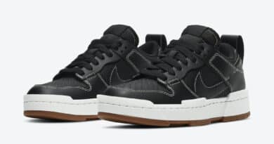 Dámské černé tenisky a boty Nike Dunk Low Disrupt Black/White-Gum Medium Brown CK6654-002 nízké botasky a obuv Nike