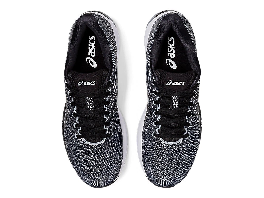 Pánské černé bílé tenisky a boty Asics Gel-Cumulus 22 (2E) Sheet Rock/Black 1011A860-021 nízké běžecké botasky a obuv Asics