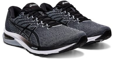 Pánské černé bílé tenisky a boty Asics Gel-Cumulus 22 (2E) Sheet Rock/Black 1011A860-021 nízké běžecké botasky a obuv Asics