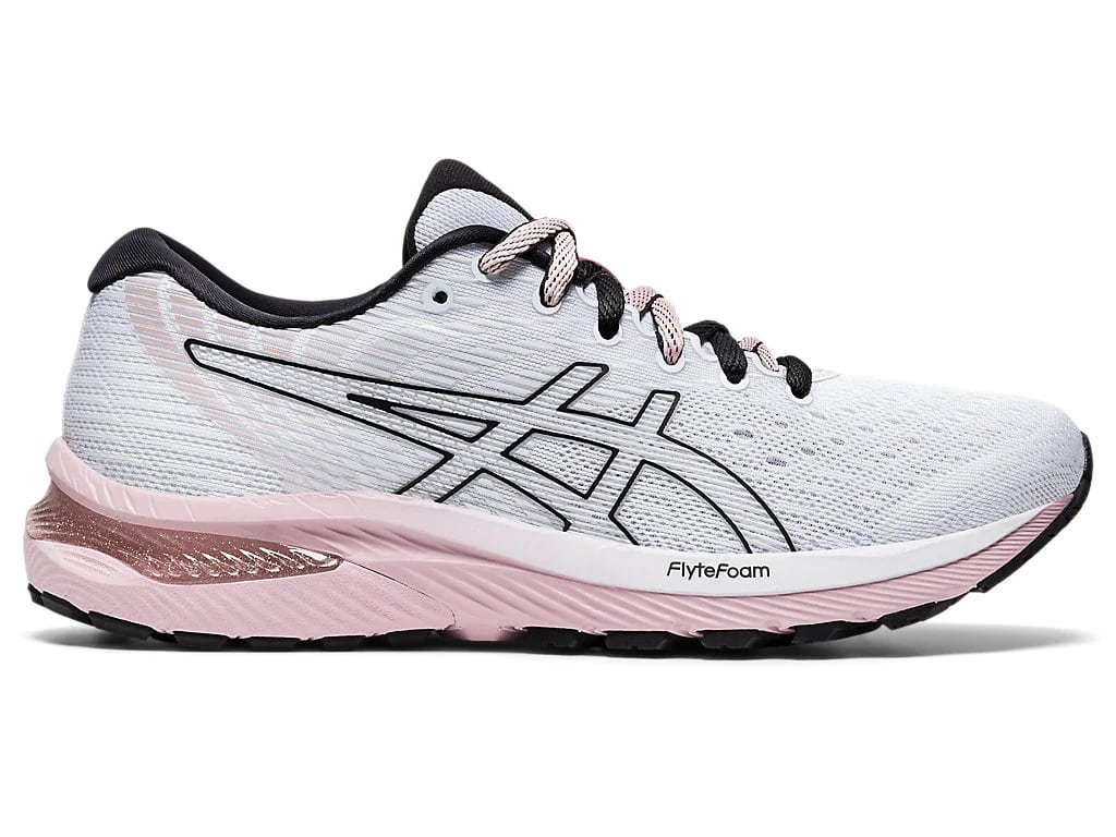 Dámské bílé růžové tenisky a boty Asics Gel-Cumulus 22 White/Ginger Peach 1012A839-100 nízké běžecké botasky a obuv Asics