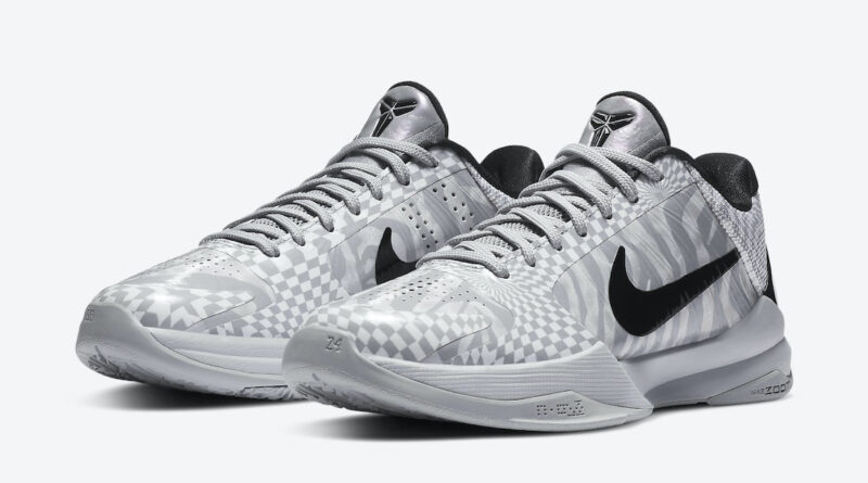 Pánské bílé šedé tenisky a boty Nike Kobe 5 Protro Zebra PE Wolf Grey/White-Black CD4991-003 nízké botasky a obuv Nike