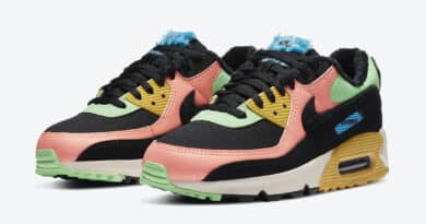 Pánské barevné tenisky a boty Nike Air Max 90 Black/White-Multi Color CT1891-600 nízké botasky a obuv Nike Air Max