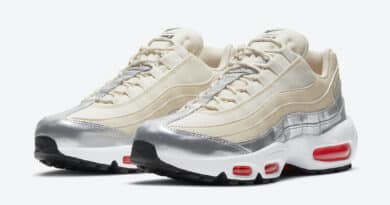 Pánské krémové tenisky a boty 3M x Nike Air Max 95 Cream Metallic Silver White Red CT1935-100 nízké botasky a obuv Nike