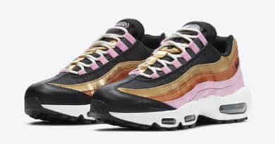 Dámské černé tenisky Nike Air Max 95 WMNS Black/Metallic Copper/Metallic Gold /Light Pink/Summit White CU8080-800 nízké boty a obuv