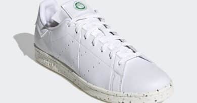 Pánské bílé tenisky a boty adidas Stan Smith Vegan Cloud White/Off White-Green FV0534 kožené nízké botasky a obuv adidas