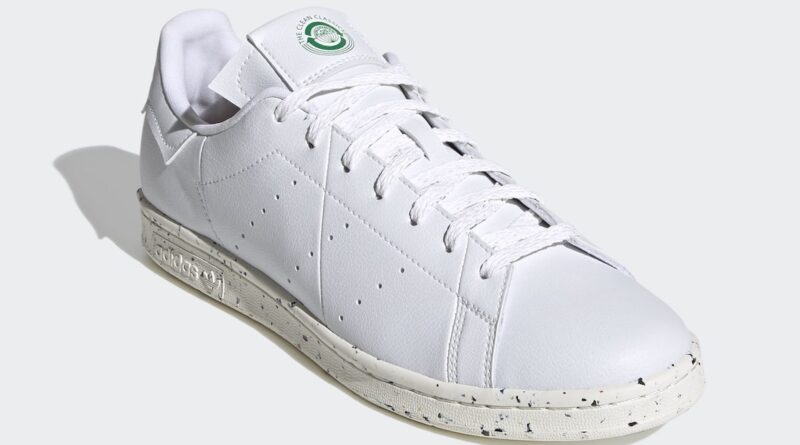 Pánské bílé tenisky a boty adidas Stan Smith Vegan Cloud White/Off White-Green FV0534 kožené nízké botasky a obuv adidas