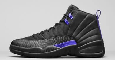 Pánské černé tenisky Air Jordan 12 Retro Black/Black-Dark Concord CT8013-005 semišové a vysoké kotníkové boty a obuv Jordan