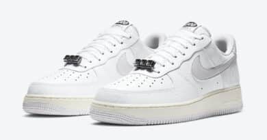 Pánské bílé tenisky a boty Nike Air Force 1 07 Premium Toll Free White/Vast Grey-Sail-Black CJ1631-100 nízké botasky a obuv AF1