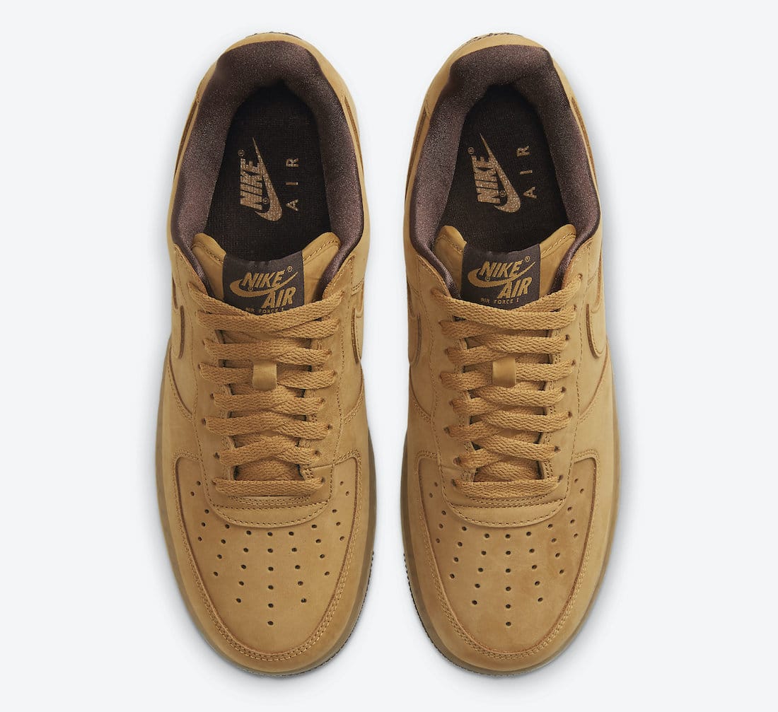 Pánské hnědé tenisky Nike Air Force 1 Low Suede Wheat/Wheat-Dark Mocha DC7504-700 semišové nízké boty a obuv Nike AF1