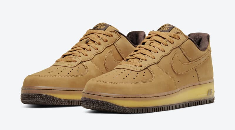 Pánské hnědé tenisky Nike Air Force 1 Low Suede Wheat/Wheat-Dark Mocha DC7504-700 semišové nízké boty a obuv Nike AF1