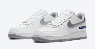 Pánské bílé tenisky Nike Air Force 1 Low White leather White/Metallic Silver DC5209-100 kožené nízké boty a obuv Nike AF1