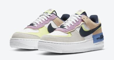 Pánské bílé tenisky Nike Air Force 1 Shadow Photon Dust/Royal Pulse-Barely Volt CU8591-001 kožené nízké boty a obuv Nike AF1