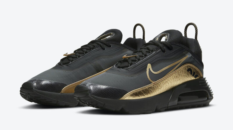 Pánské černé tenisky a boty Nike Air Max 2090 Black/Metallic Gold DC2191-001 nízké sportovní botasky a obuv Nike