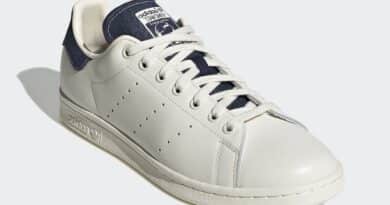 Pánské bílé tenisky a boty adidas Stan Smith Off White/Collegiate Navy-Collegiate Navy FW4424 kožené nízké botasky a obuv adidas