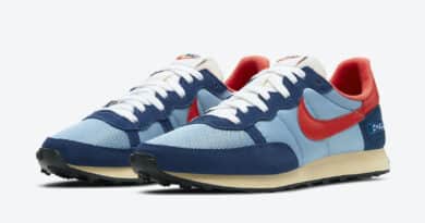 Pánské modré tenisky a boty Nike Challenger OG Light Blue/Habanero Red DC5214-422 nízké běžecké botasky a obuv Nike