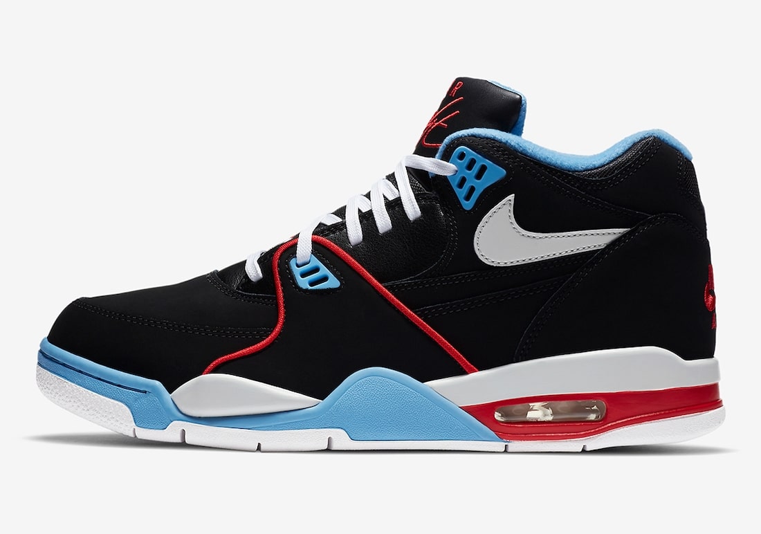 Pánské černé tenisky a boty Nike Air Flight 89 Black/White/Light Blue/Red DB5918-001 kotníkové botasky a obuv Nike