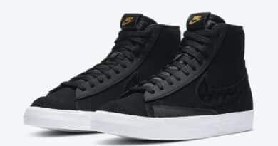 Pánské černé tenisky Nike Blazer Mid Black Gold DD6614-001 vysoké kotníkové boty a obuv Nike