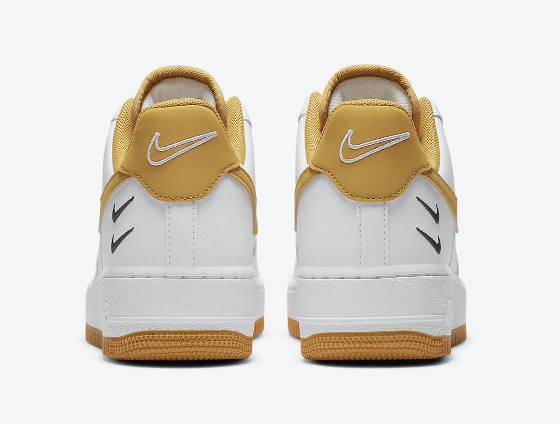 Pánské bílé tenisky a botasky Nike Air Force 1 Low Core White/Wheat CT2300-100 kožené nízké volnočasové boty a obuv Nike AF1