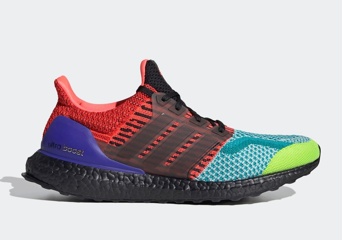 Pánské barevné tenisky a botasky adidas Ultra Boost DNA Solar Slime/Core Black-Night Flash EG5923 nízké běžecké boty a obuv Adidas