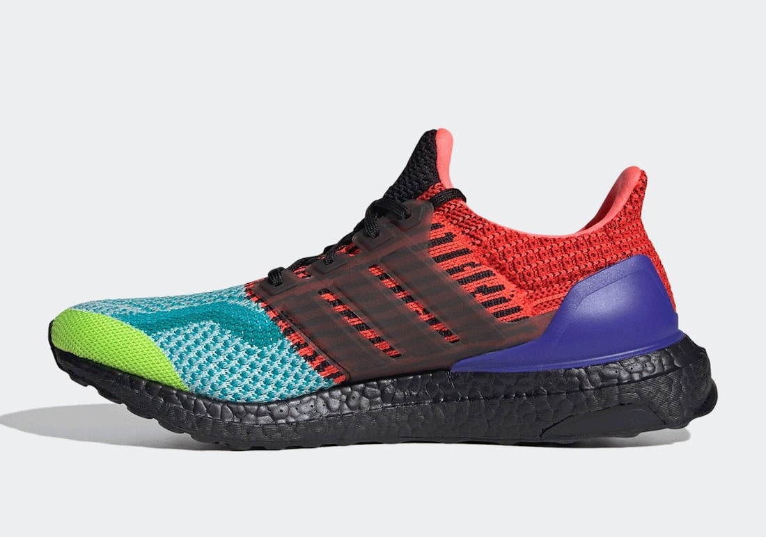 Pánské barevné tenisky a botasky adidas Ultra Boost DNA Solar Slime/Core Black-Night Flash EG5923 nízké běžecké boty a obuv Adidas