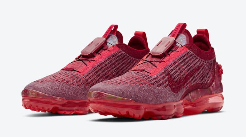 Pánské červené tenisky a boty Nike Air VaporMax 2020 Team Red/Gym Red-Flash Crimson CT1823-600 běžecké botasky a obuv Nike