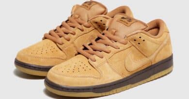 Pánské hnědé tenisky a botasky Nike SB Dunk Low Suede Wheat/Dark Mocha/Gum BQ6817-204 nízké semišové boty a obuv Nike SB