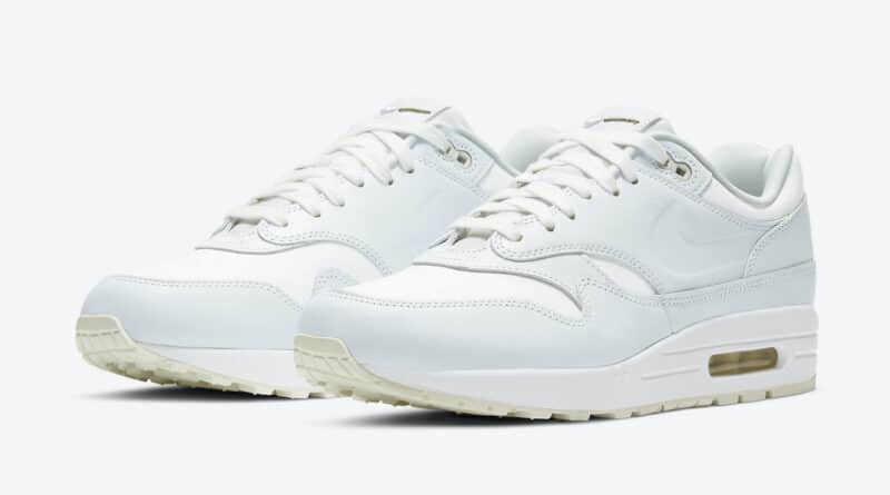 Pánské bílé tenisky a botasky Nike Air Max 1 White/Asparagus DH5493-100 nízké sportovní boty a obuv Nike