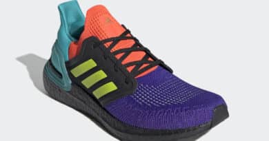 Pánské barevné tenisky a botasky adidas Ultra Boost 2020 Core Black/Semi Solar Slime-Gold Metallic FV8332 běžecké boty a obuv Adidas