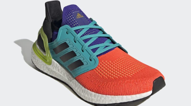 Pánské barevné tenisky a botasky adidas Ultra Boost 2020 Solar Red/Core Black-Gold Metallic FV8331 běžecké boty a obuv Adidas