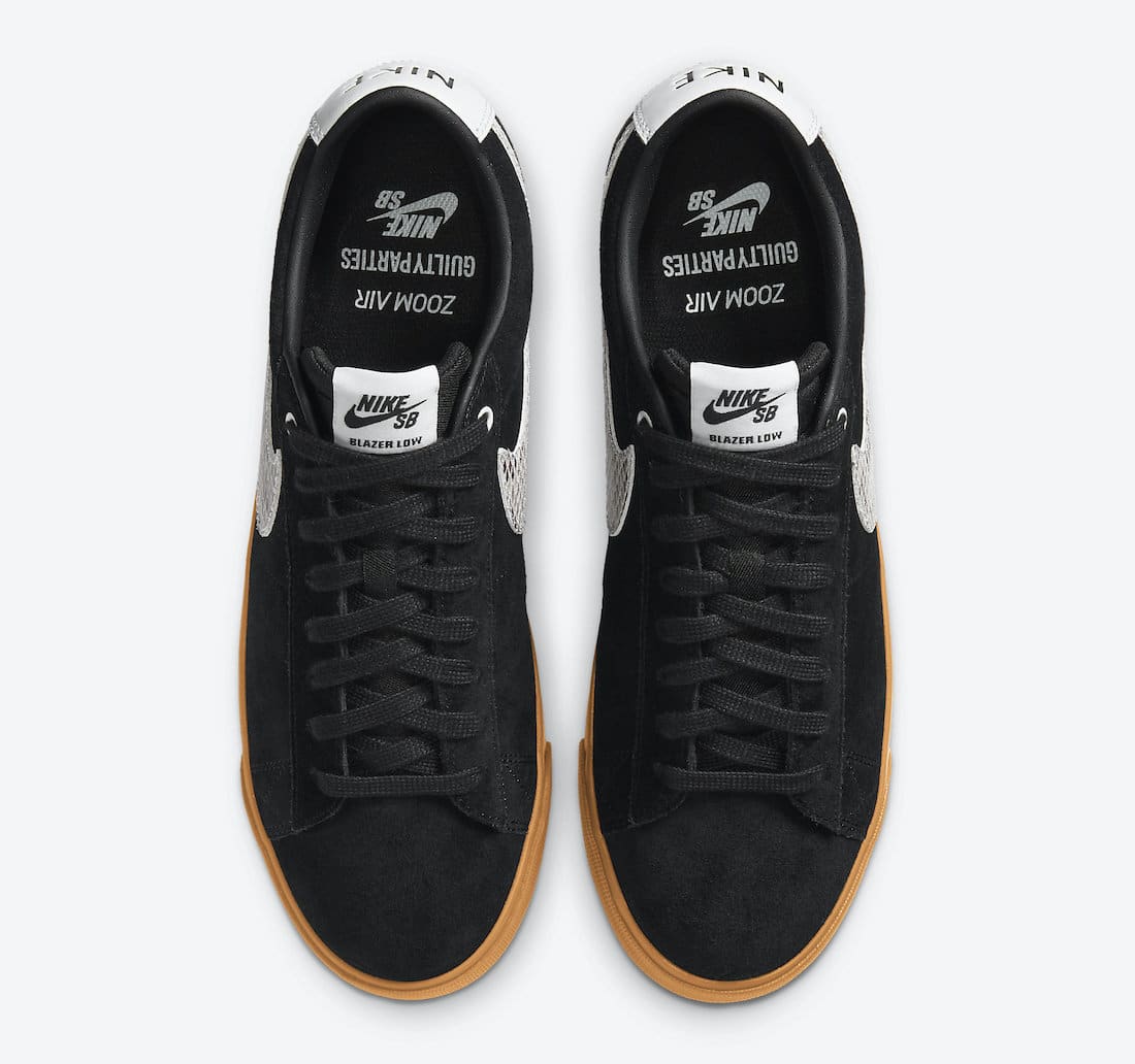 Pánské černé tenisky a boty Wacko Maria x Nike SB Blazer Low Black/White-Gum DA7257-001 nízké skate botasky a obuv Nike