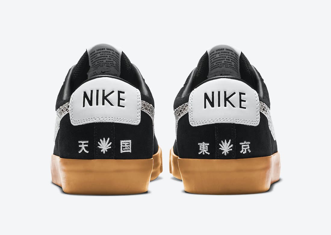 Pánské černé tenisky a boty Wacko Maria x Nike SB Blazer Low Black/White-Gum DA7257-001 nízké skate botasky a obuv Nike