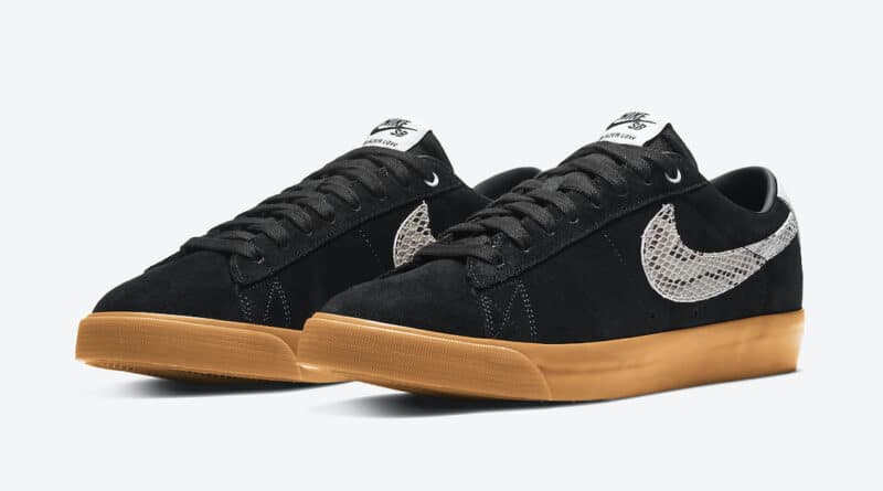 Pánské černé tenisky a boty Wacko Maria x Nike SB Blazer Low Black/White-Gum DA7257-001 nízké skate botasky a obuv Nike