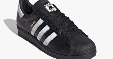 Pánské černé tenisky a boty Run DMC x adidas Superstar Black/Footwear White/Hi-Res Red FX7617 kožené nízké botasky a obuv adidas