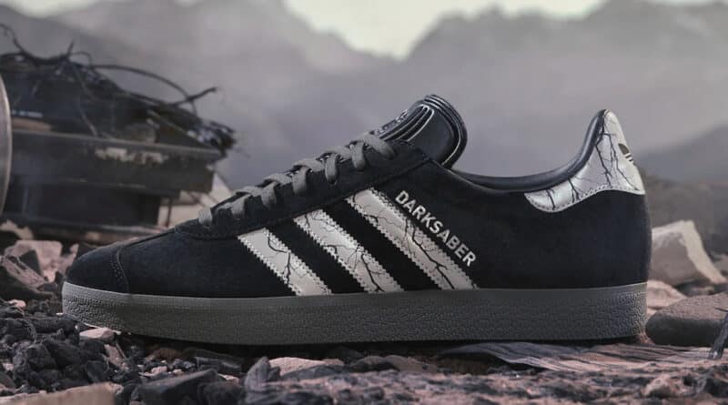 Pánské černé tenisky a boty Star Wars x adidas Gazelle Core Black/Silver Metallic-Grey Four GZ2753 sportovní botasky a obuv adidas