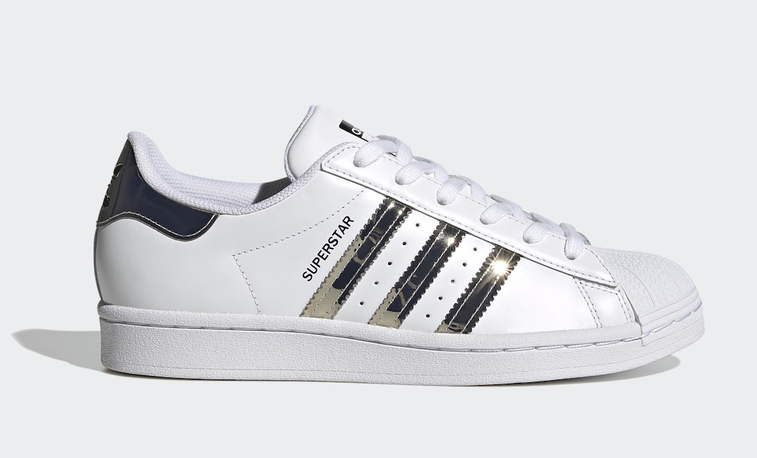 adidas superstar w metallic silver