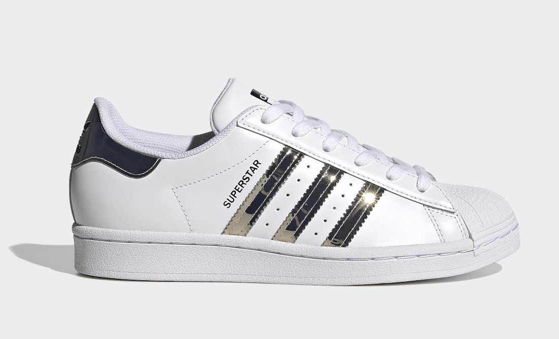 Pánské bílé tenisky a boty adidas Superstar Cloud White/Silver Metallic-Core Black FW3915 kožené nízké botasky a obuv adidas