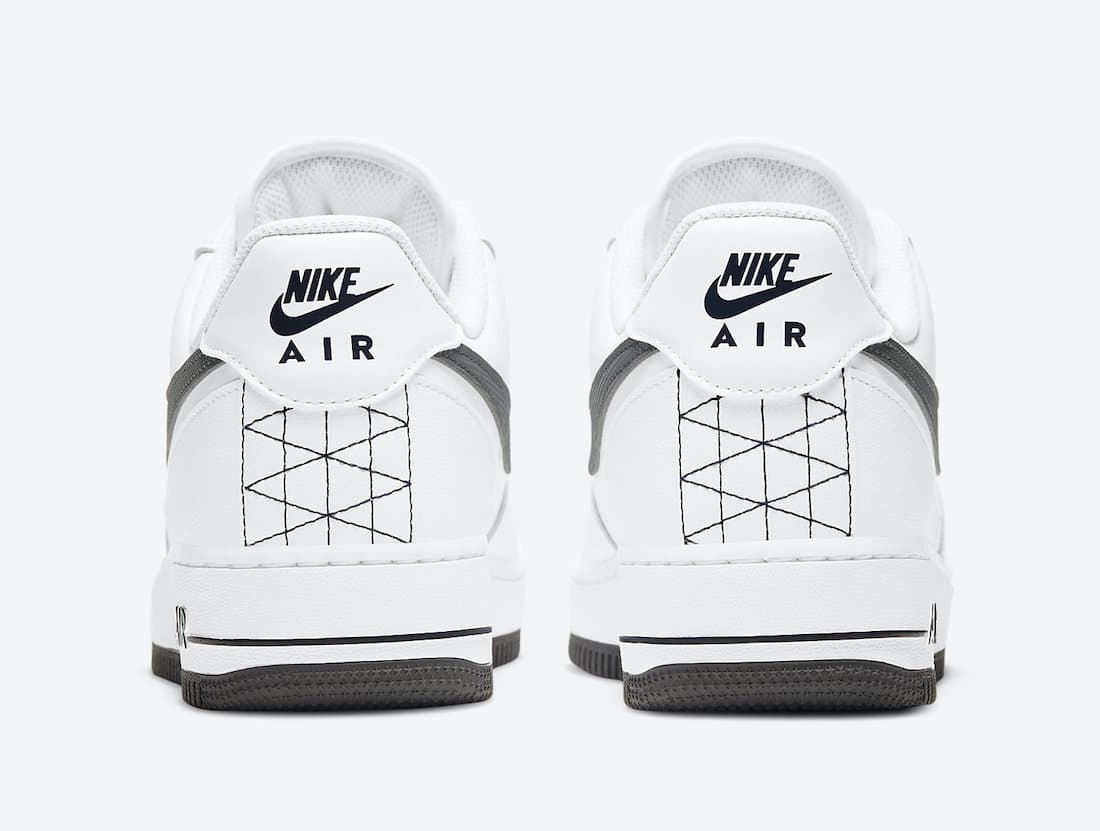 Pánské bílé tenisky a botasky Nike Air Force 1 Low White/Black/Grey-Dark Grey DD7113-100 nízké kožené boty a obuv Nike AF1