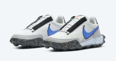 Pánské bílé tenisky a boty Nike Waffle Racer Crater Summit White/Photo Blue-Photon Dust CT1983-100 nízké sportovní botasky a obuv Nike