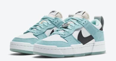 Dámské bílé modré tenisky a boty Nike Dunk Low Disrupt Copa/Black-Summit White-Metallic Silver DD6619-400 nízké botasky a obuv Nike