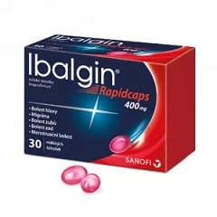 IBALGIN Rapidcaps 400 mg 30 měkkých tobolek